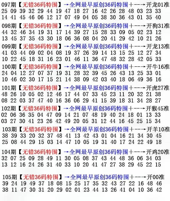 2023年142期 无错36码