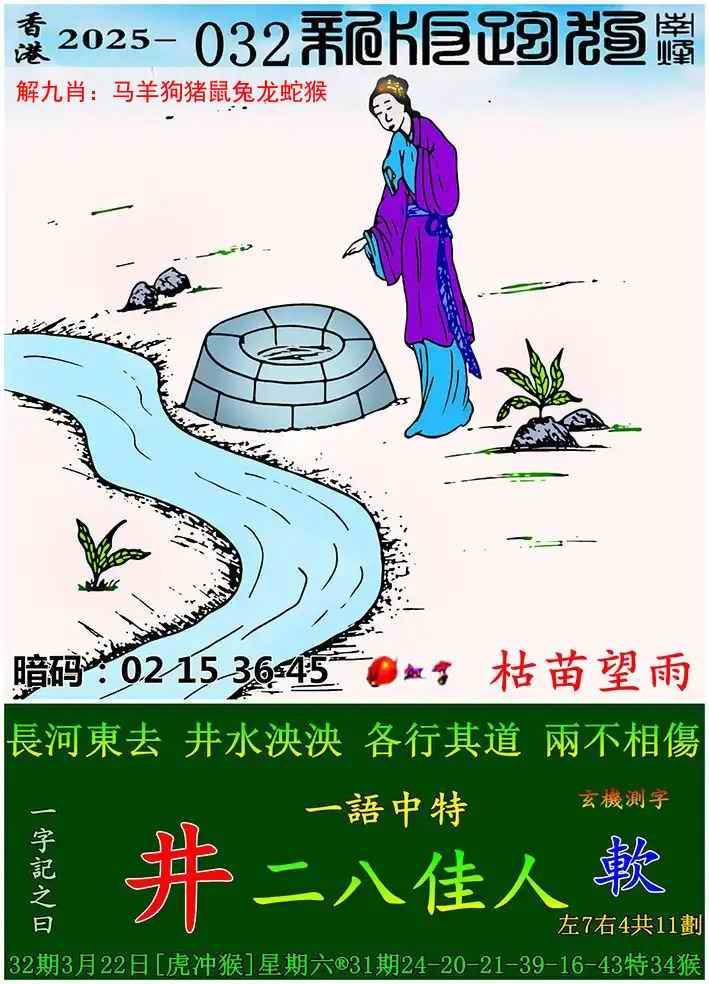 2025年032期 新版跑狗图