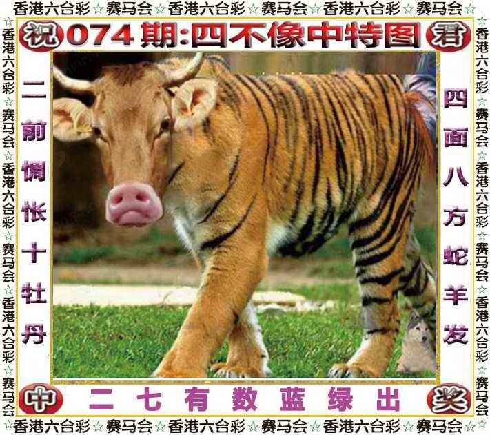 2025年074期 四不像中特图