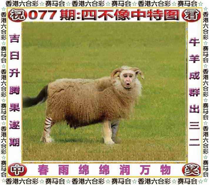 2025年077期 四不像中特图