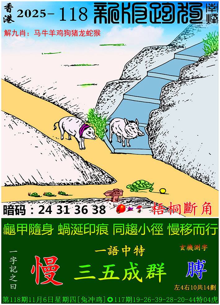 2025年118期 新版跑狗图