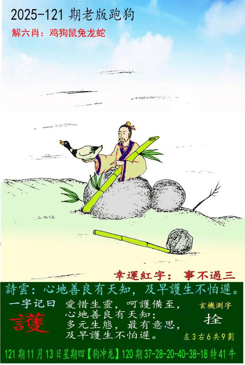 2025年121期 老版跑狗图