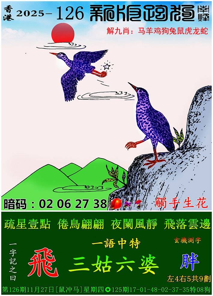 2025年126期 新版跑狗图