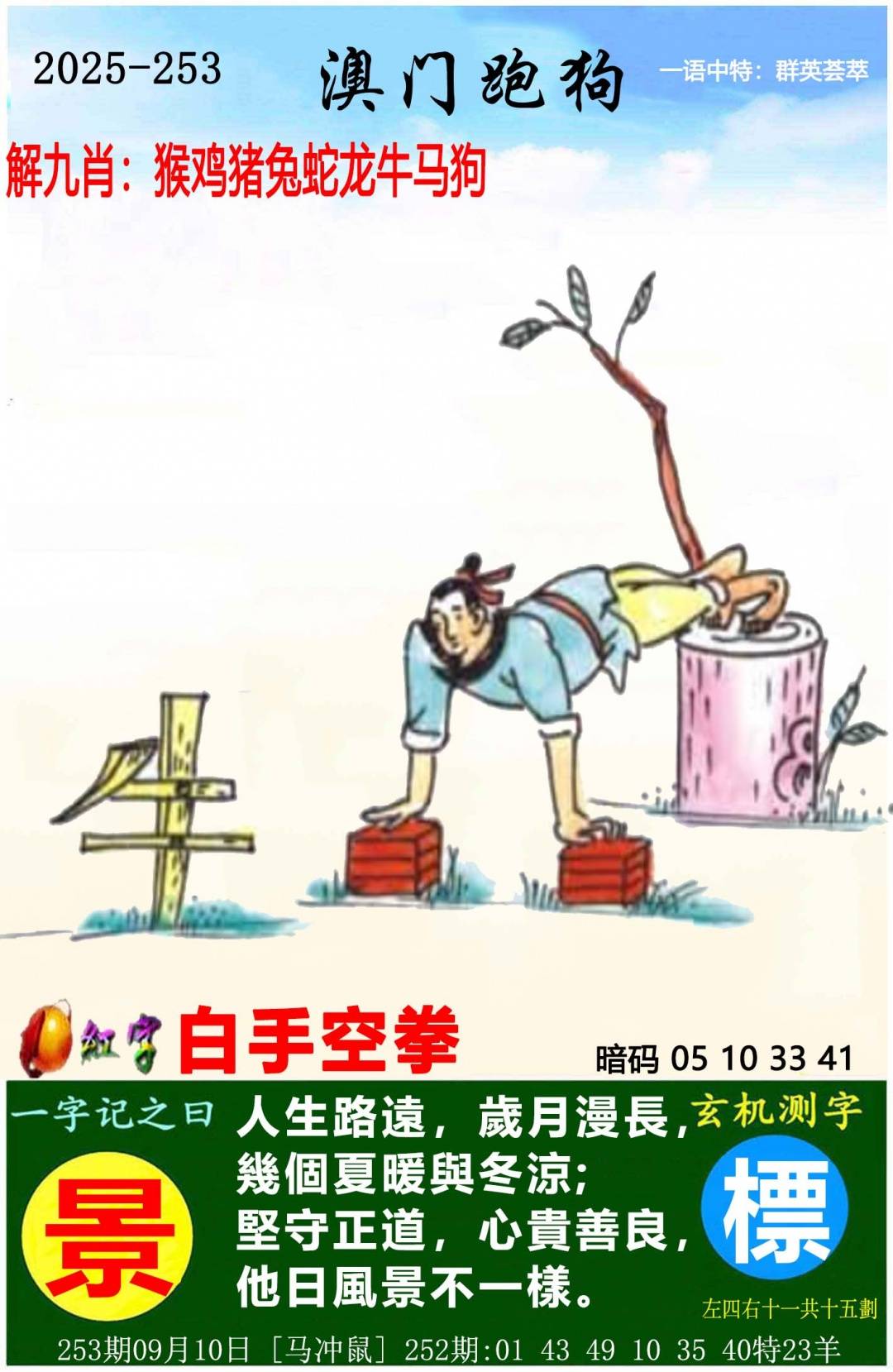 →→253期：澳门彩评论专帖←←