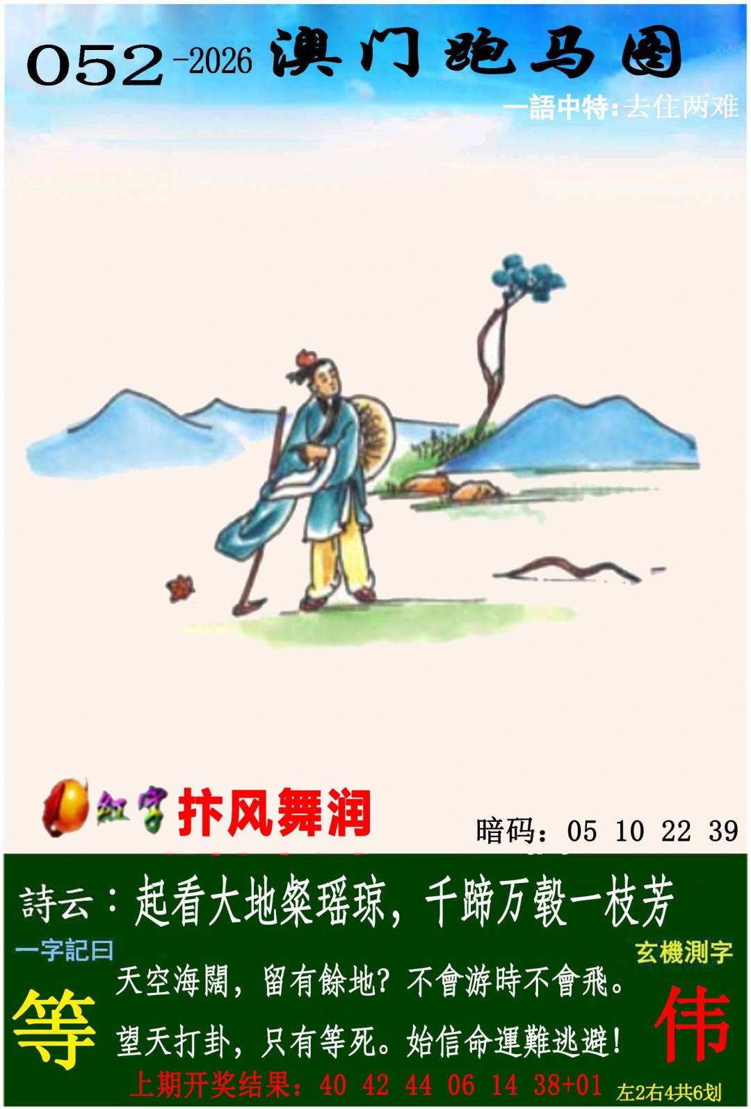 →→052期：澳门彩评论专帖←←